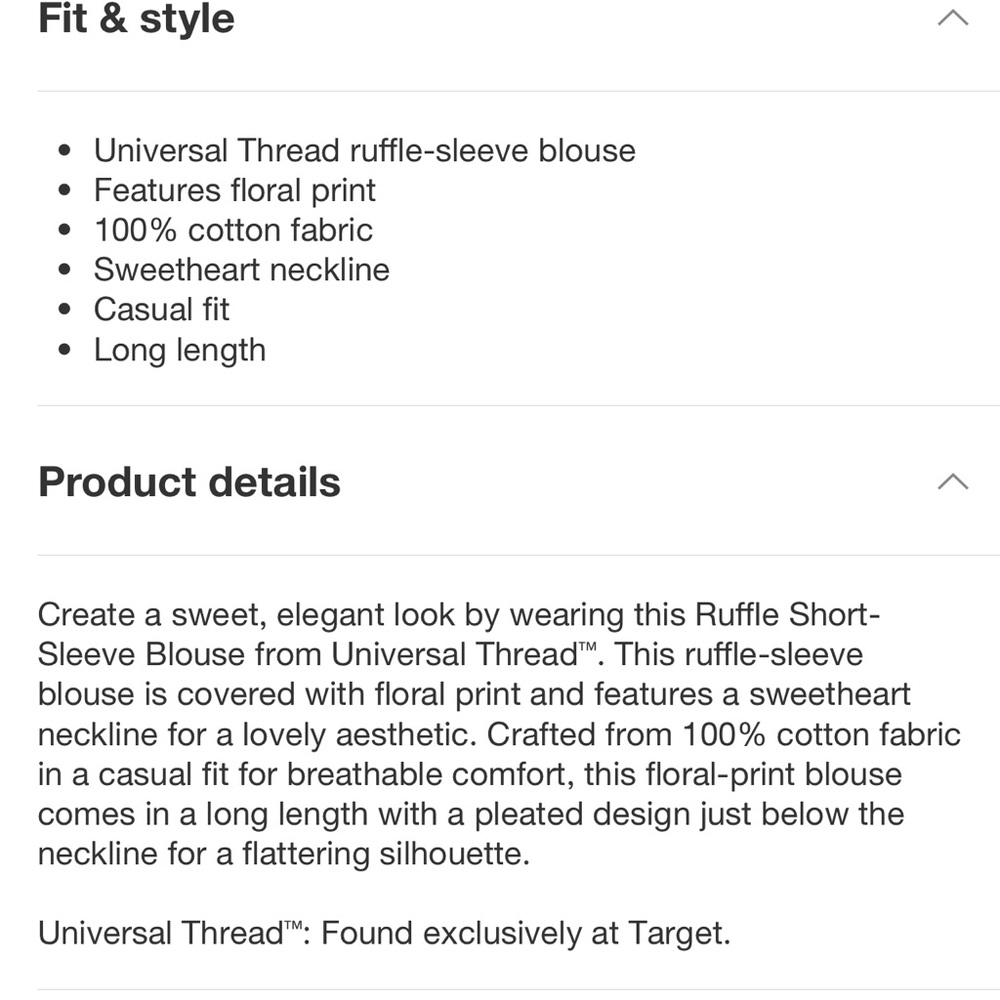 Universal thread ruffle short sleeve blouse - Picture 3 of 6